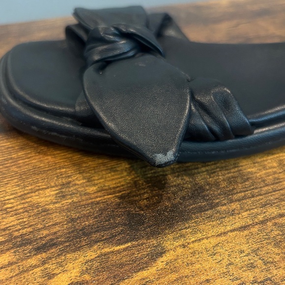 Ted Baker London Black Leather Bow Sandals Size 6 - Picture 6 of 12